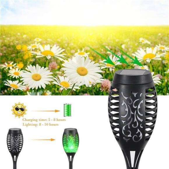 Solar Lights Outdoor Waterperoof Green,6 Pack Halloween Decorations - Picture 3 of 8